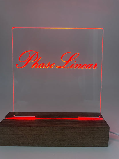 LED Music Acrylic Sign Multi Color Phase Linear Music Lover Decoration