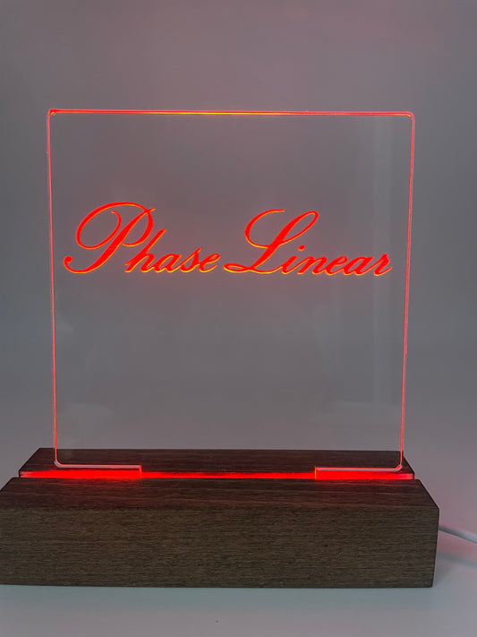 LED Music Acrylic Sign Multi Color Phase Linear Music Lover Decoration