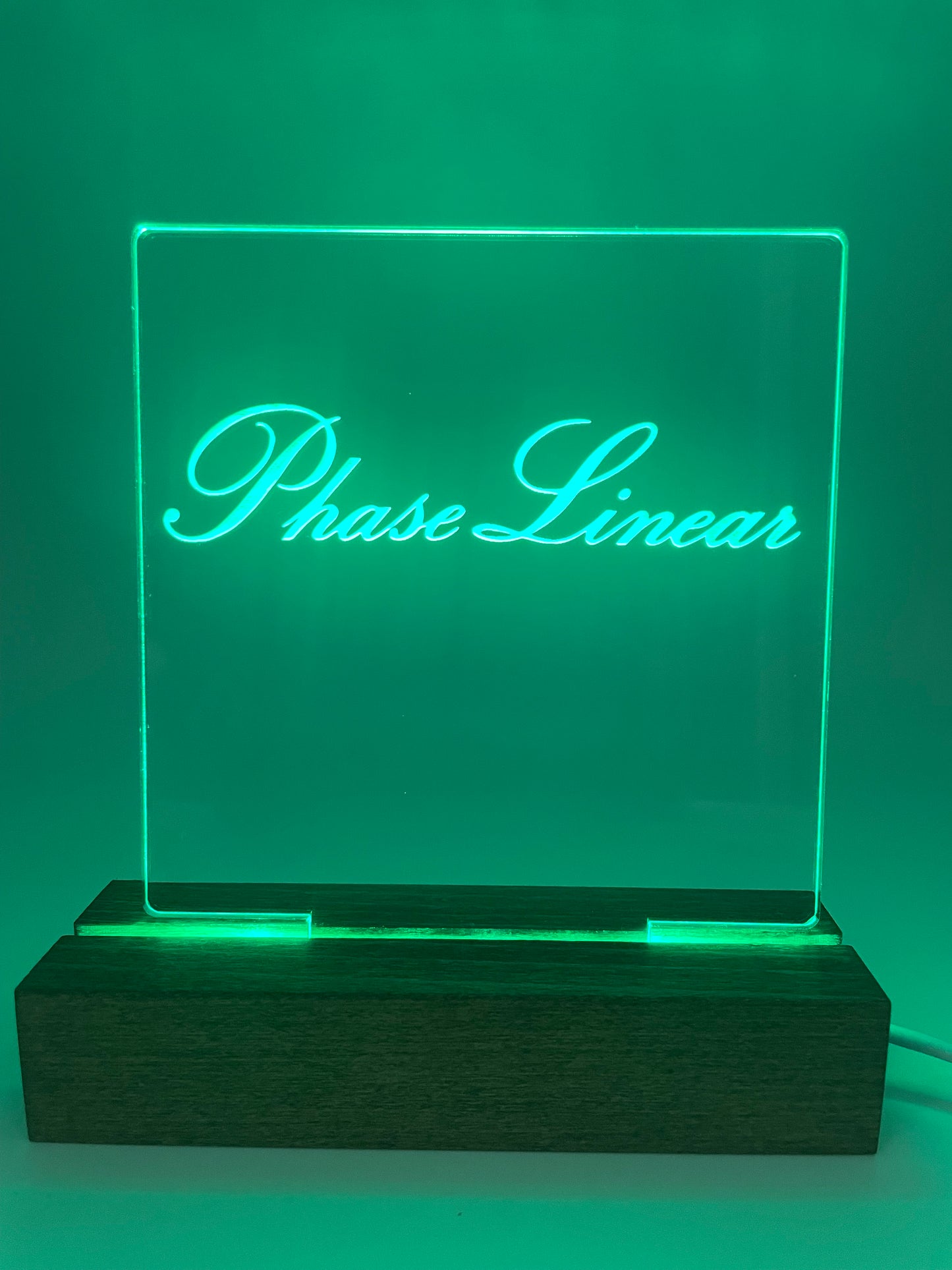 LED Music Acrylic Sign Multi Color Phase Linear Music Lover Decoration