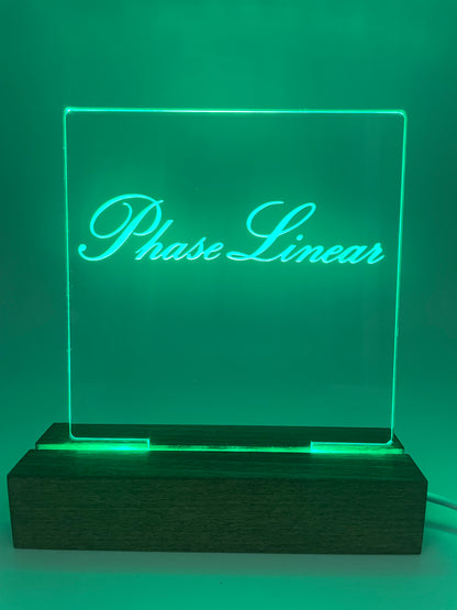 LED Music Acrylic Sign Multi Color Phase Linear Music Lover Decoration