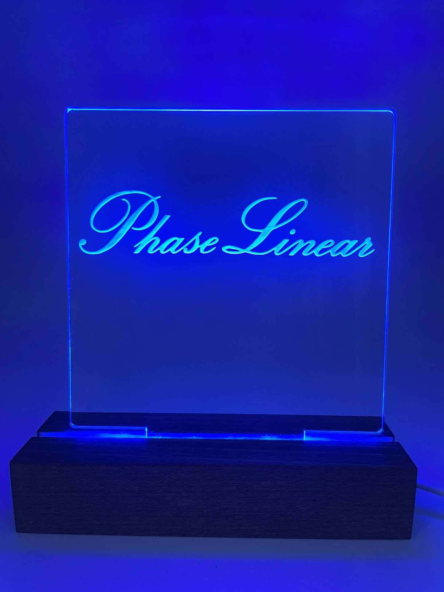 LED Music Acrylic Sign Multi Color Phase Linear Music Lover Decoration