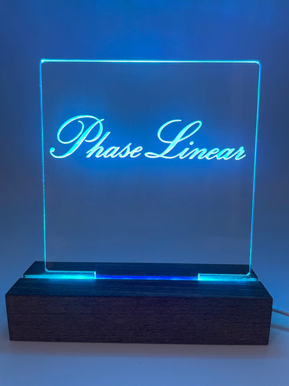 LED Music Acrylic Sign Multi Color Phase Linear Music Lover Decoration
