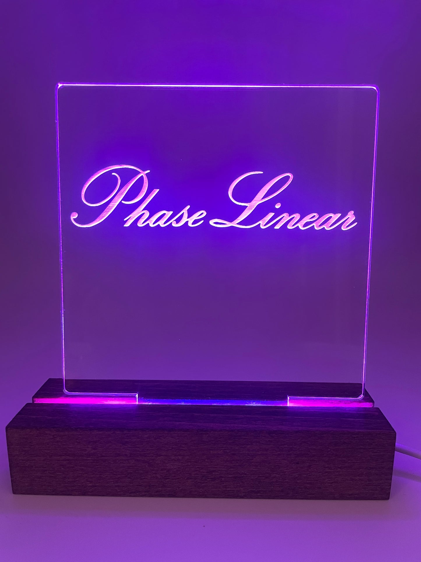 LED Music Acrylic Sign Multi Color Phase Linear Music Lover Decoration