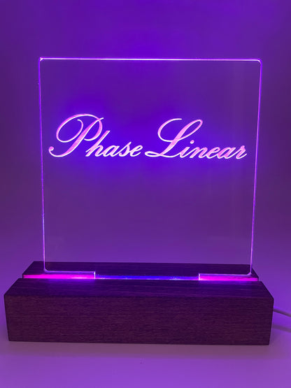 LED Music Acrylic Sign Multi Color Phase Linear Music Lover Decoration