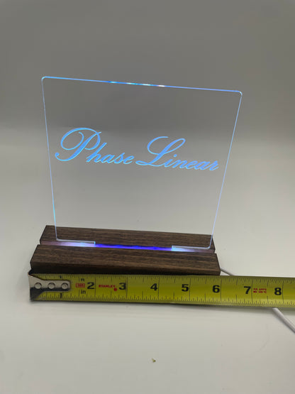 LED Music Acrylic Sign Multi Color Phase Linear Music Lover Decoration