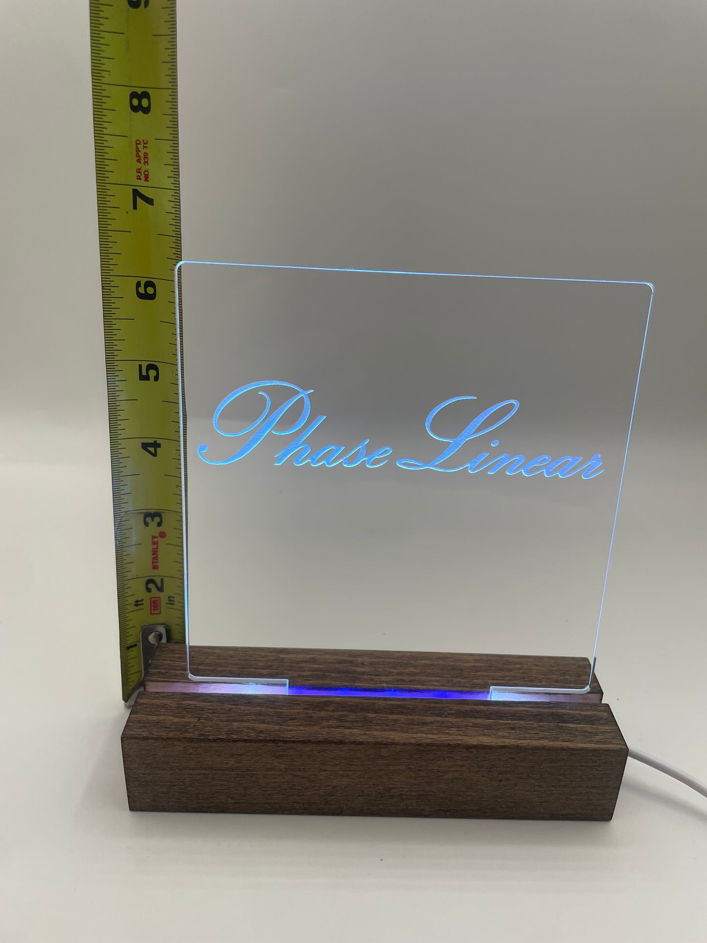 LED Music Acrylic Sign Multi Color Phase Linear Music Lover Decoration