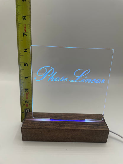LED Music Acrylic Sign Multi Color Phase Linear Music Lover Decoration