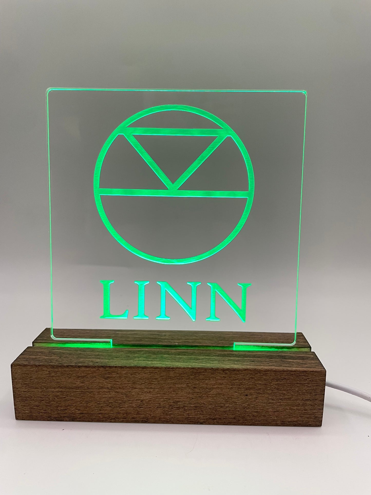 LED Acrylic Sign Music Room Decoration Linn
