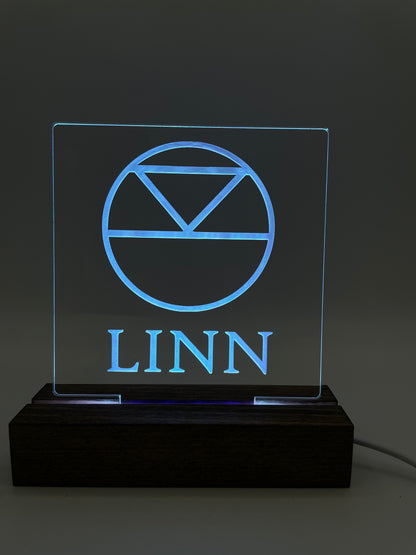 LED Acrylic Sign Music Room Decoration Linn