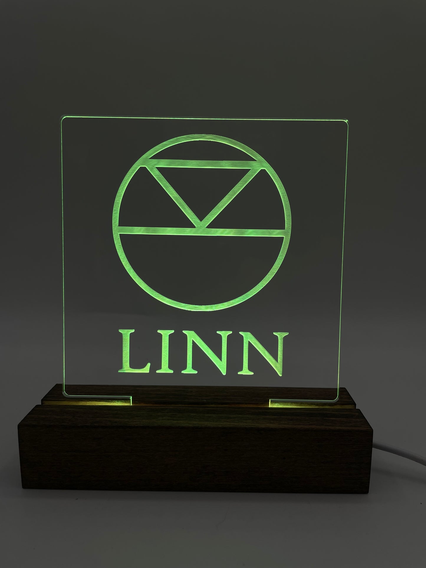 LED Acrylic Sign Music Room Decoration Linn
