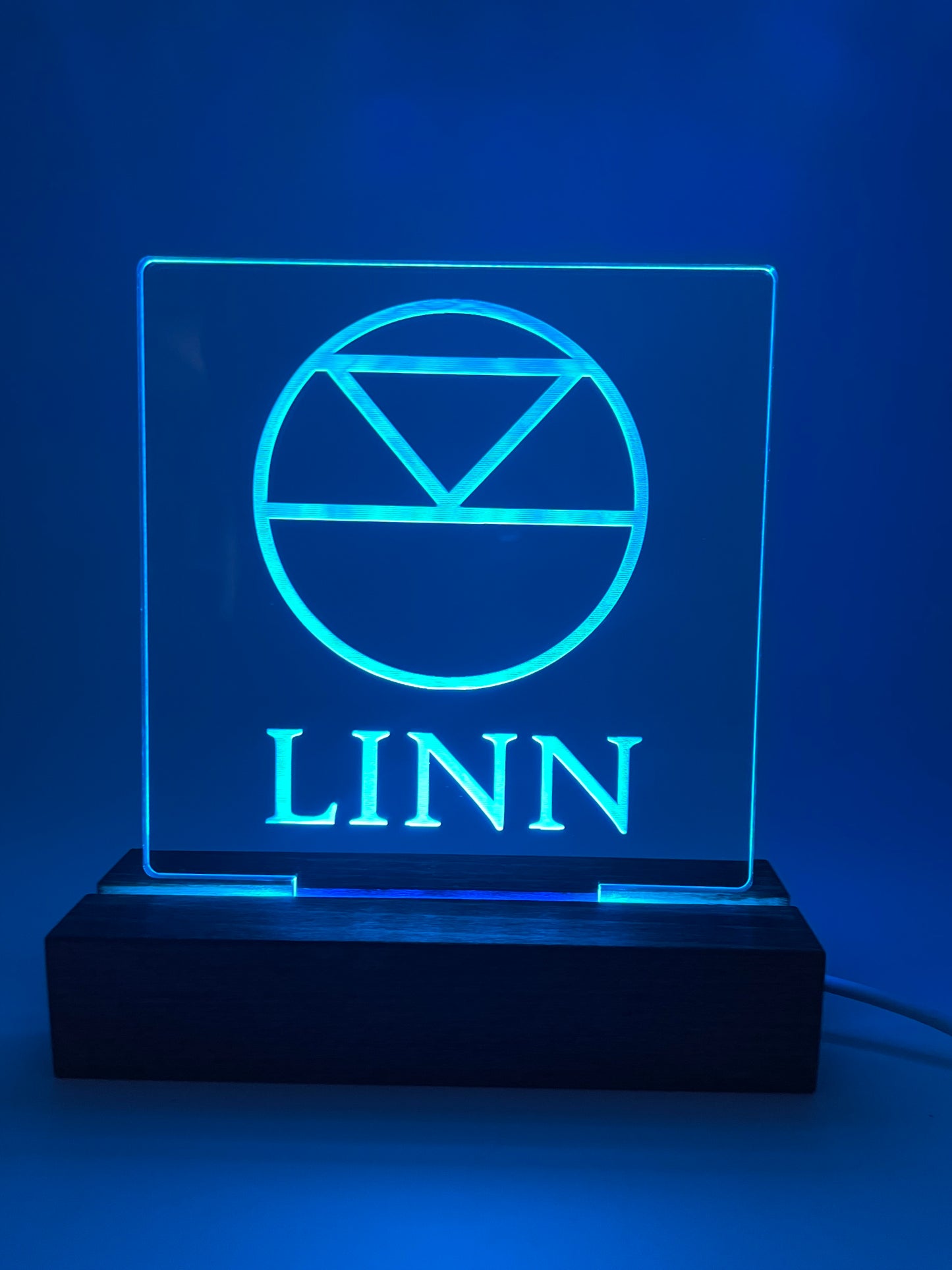 LED Acrylic Sign Music Room Decoration Linn