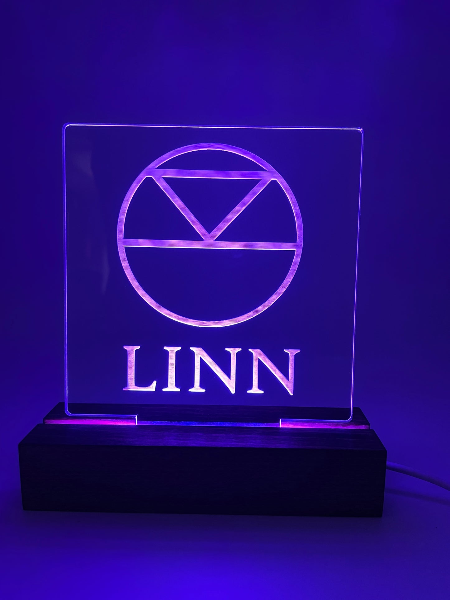 LED Acrylic Sign Music Room Decoration Linn