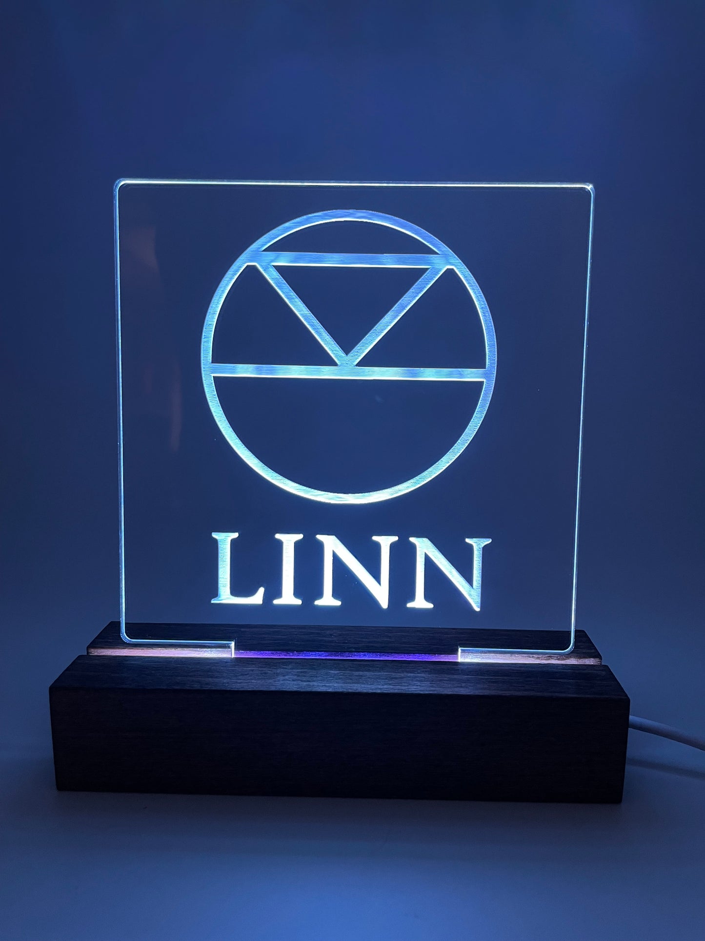 LED Acrylic Sign Music Room Decoration Linn