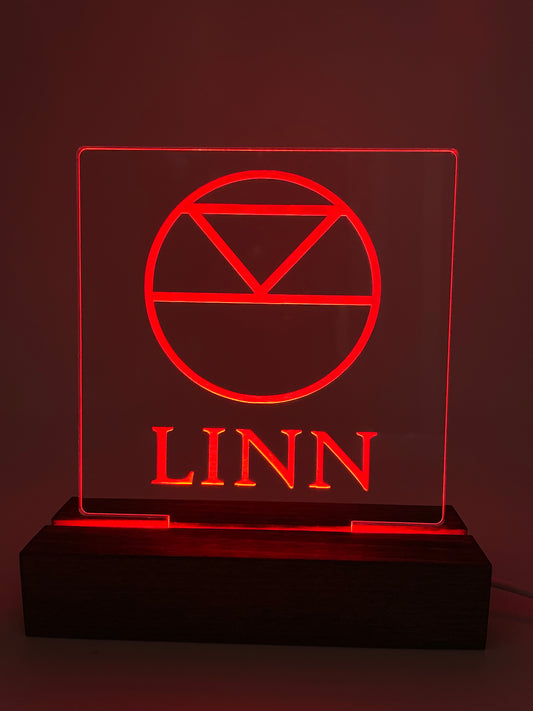 LED Acrylic Sign Music Room Decoration Linn