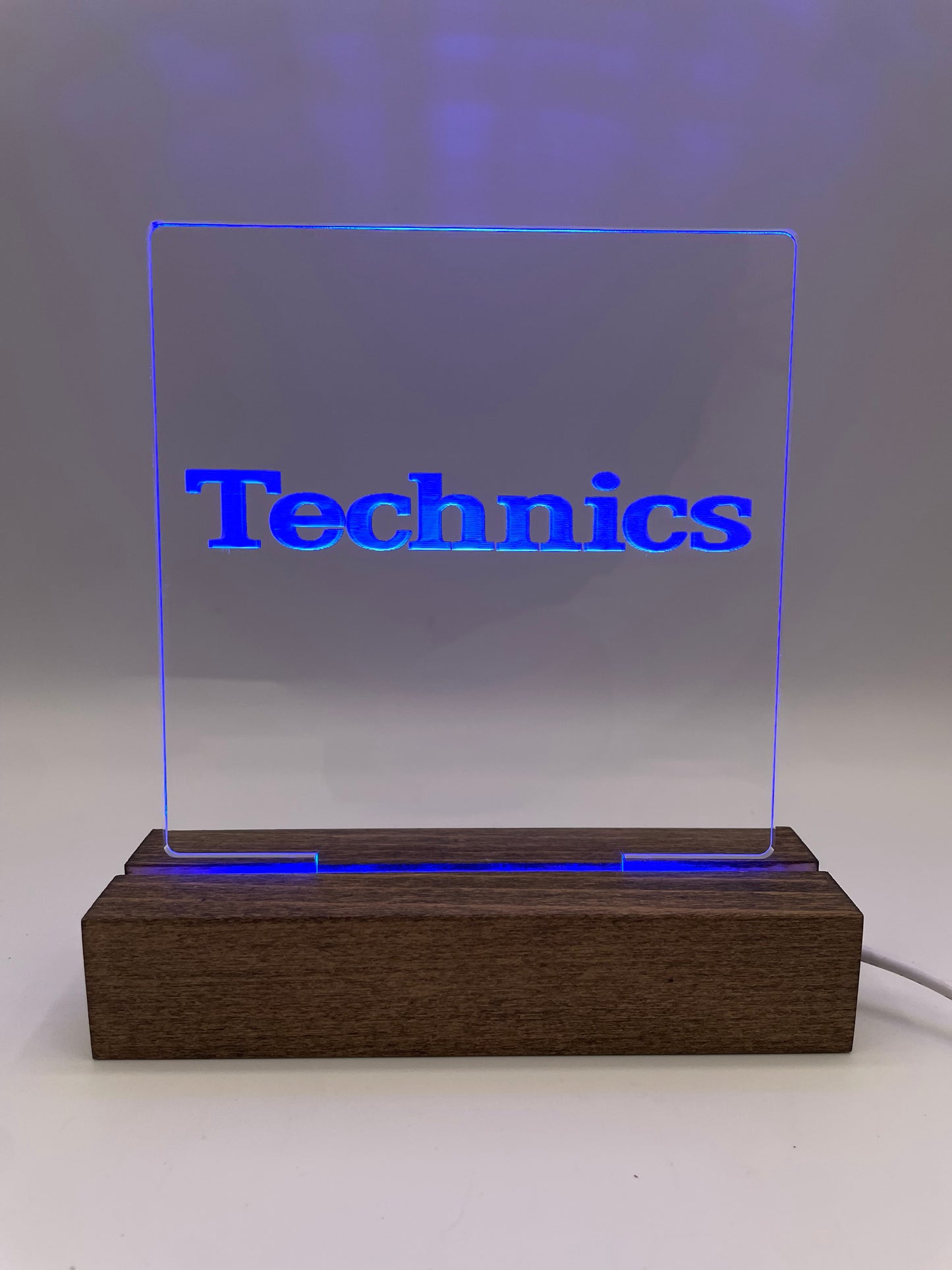 LED Acrylic Music Sign Technics Lovers Music Room Decoration