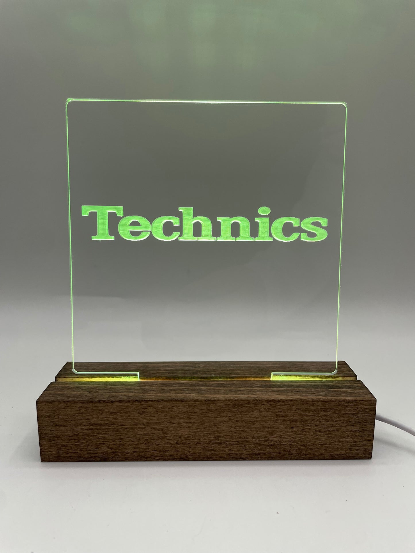 LED Acrylic Music Sign Technics Lovers Music Room Decoration