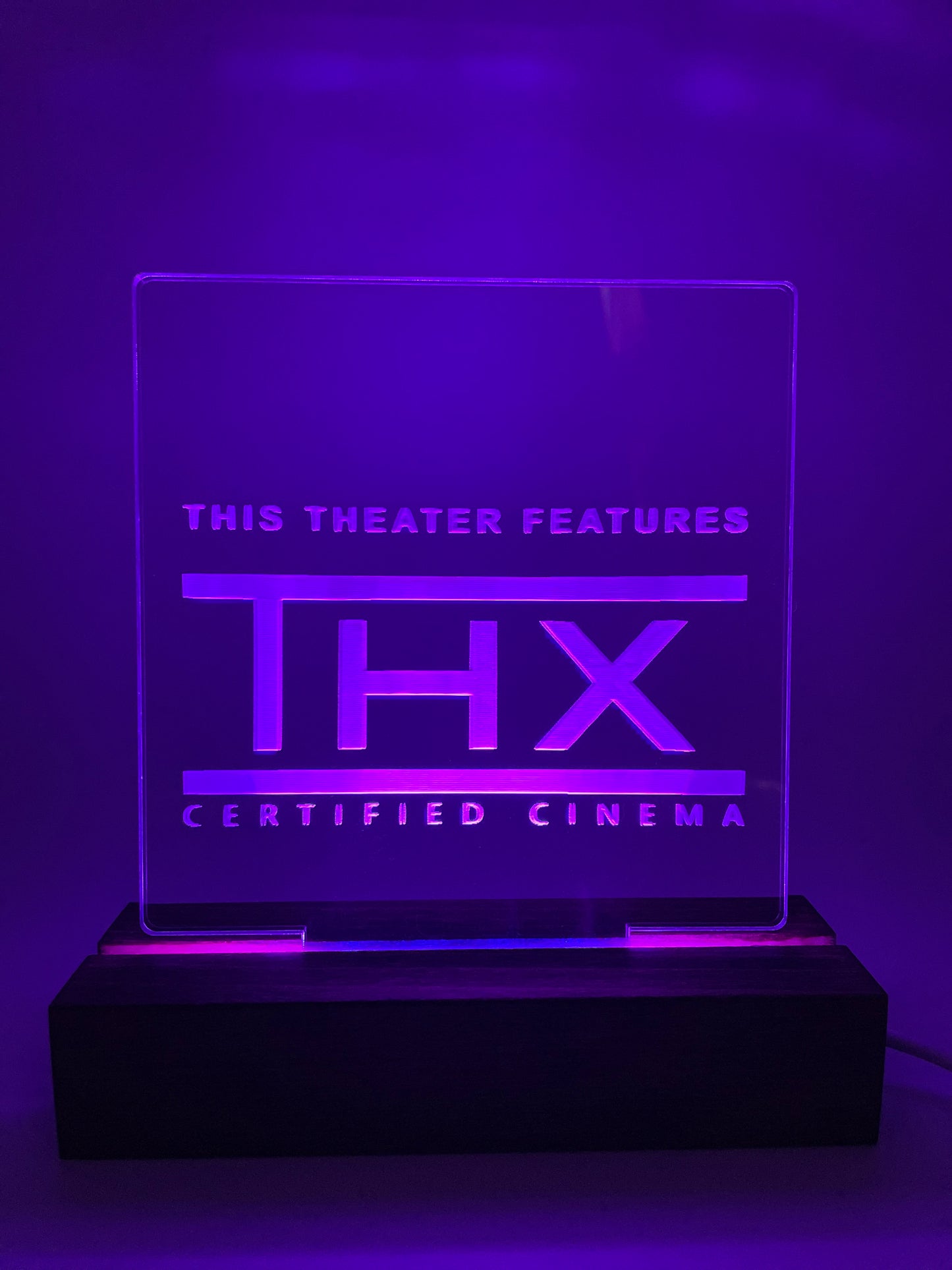 LED Music Acrylic Sign THX Room Decoration