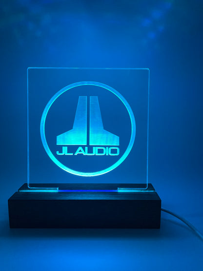 LED Acrylic JL Audiophile Music Sign Decoration