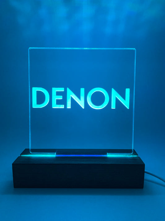 LED Acrylic Music Sign Denon Lovers Music Room Decoration