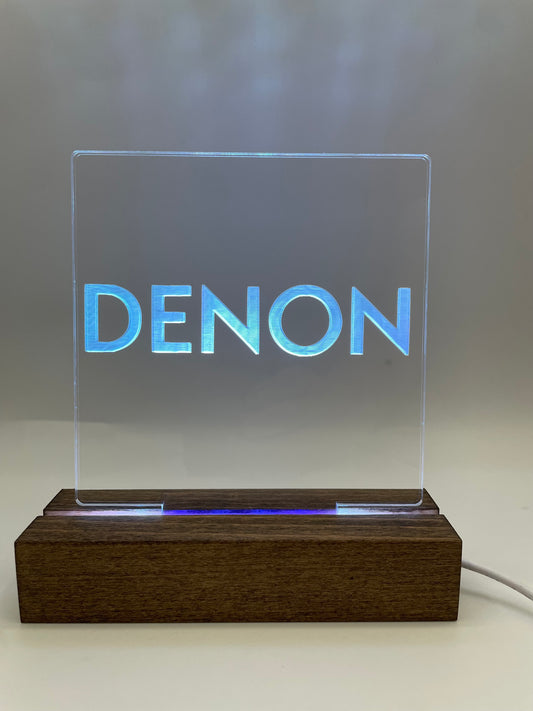 LED Acrylic Music Sign Denon Lovers Music Room Decoration