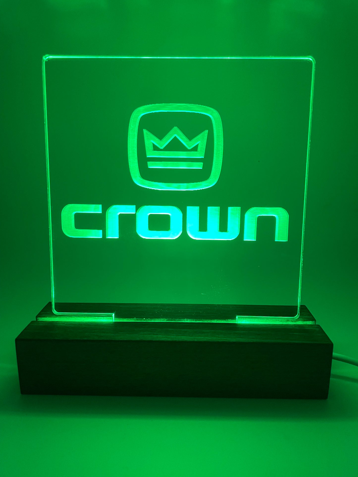LED Acrylic Music Lovers Crown Sign