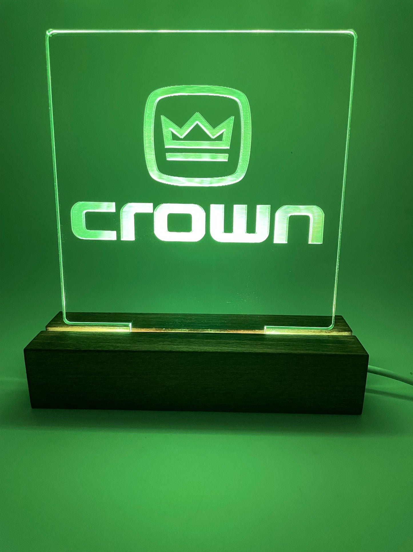LED Acrylic Music Lovers Crown Sign
