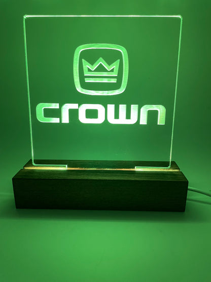 LED Acrylic Music Lovers Crown Sign