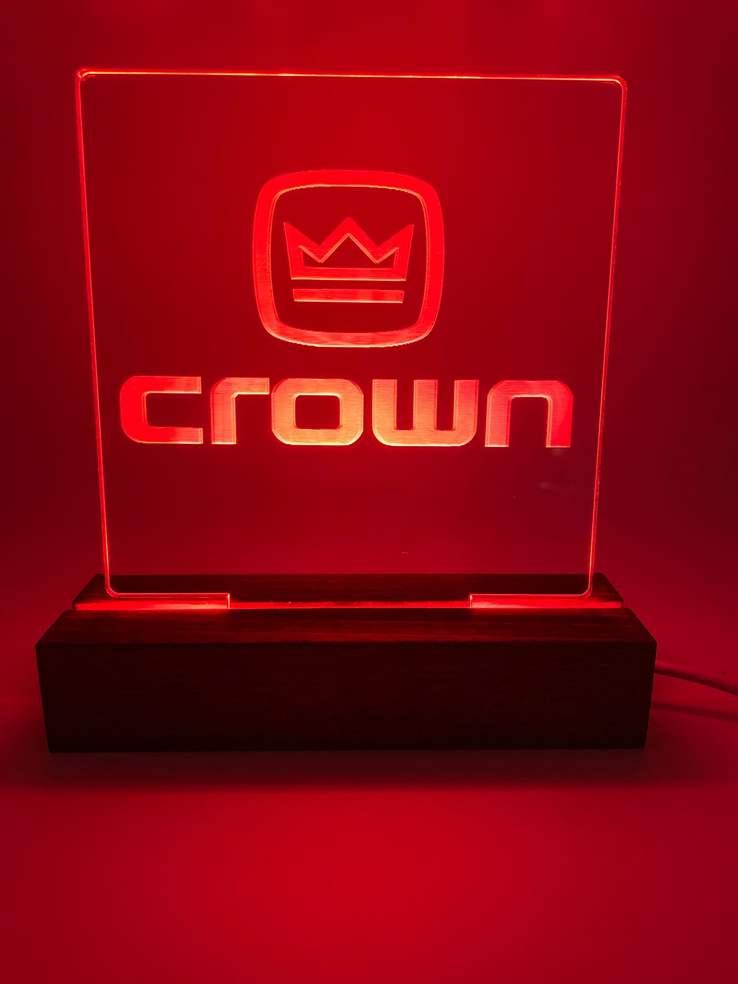 LED Acrylic Music Lovers Crown Sign