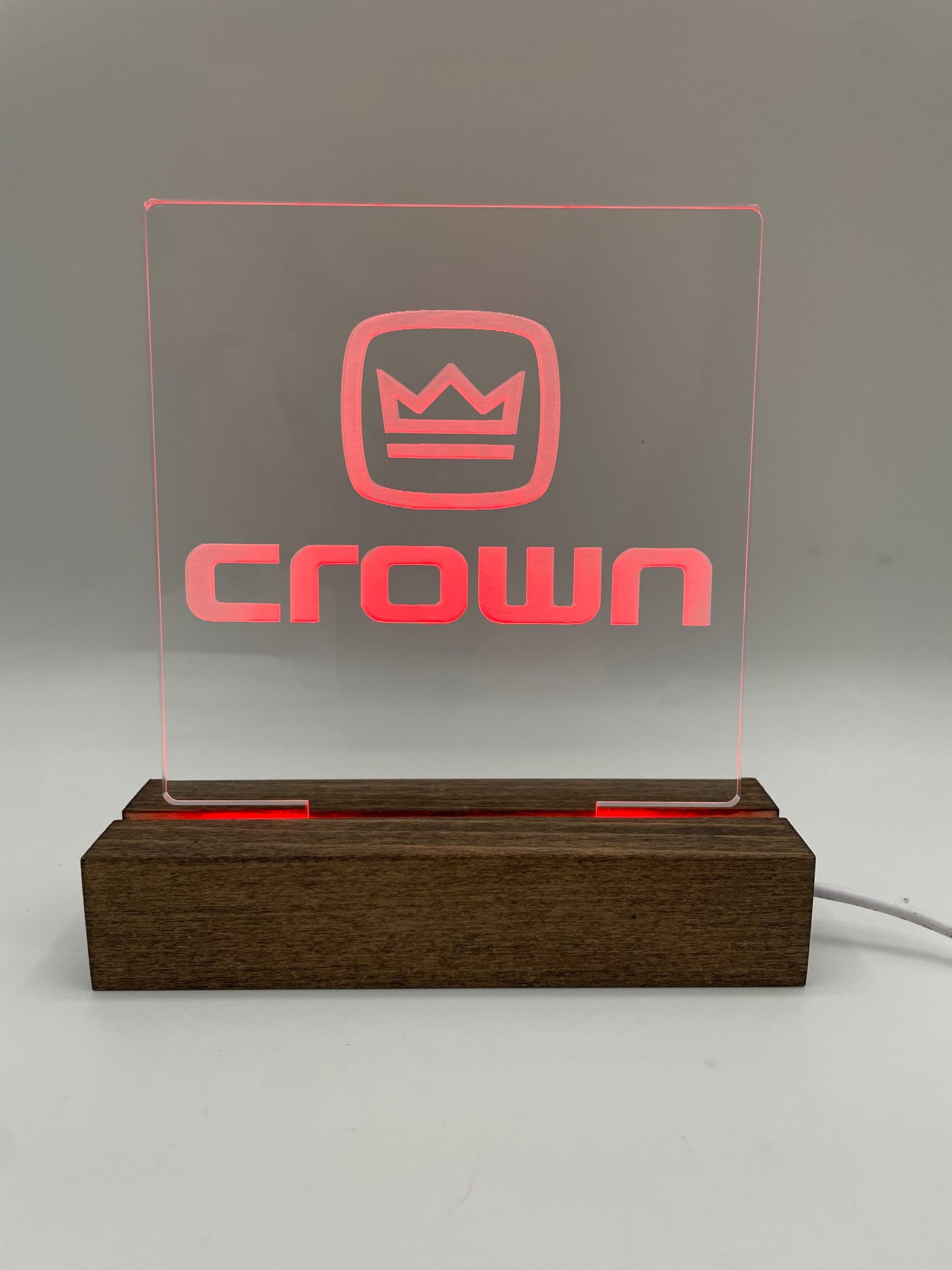 LED Acrylic Music Lovers Crown Sign