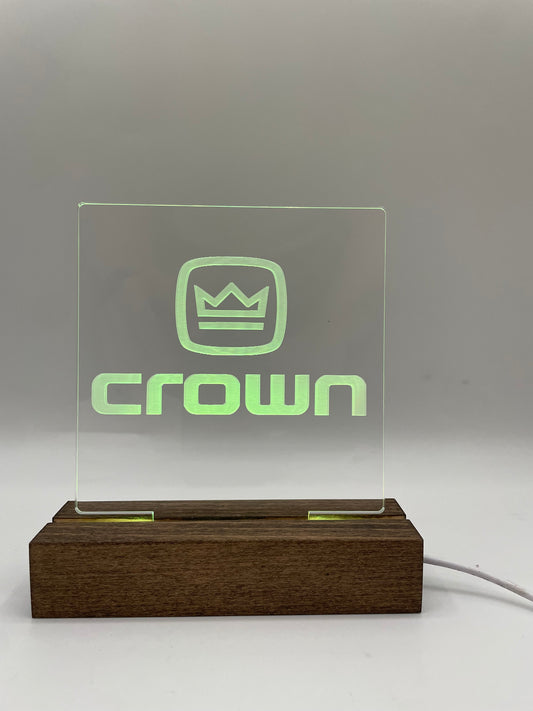 LED Acrylic Music Lovers Crown Sign