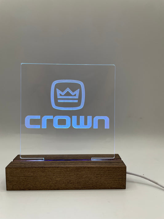 LED Acrylic Music Lovers Crown Sign
