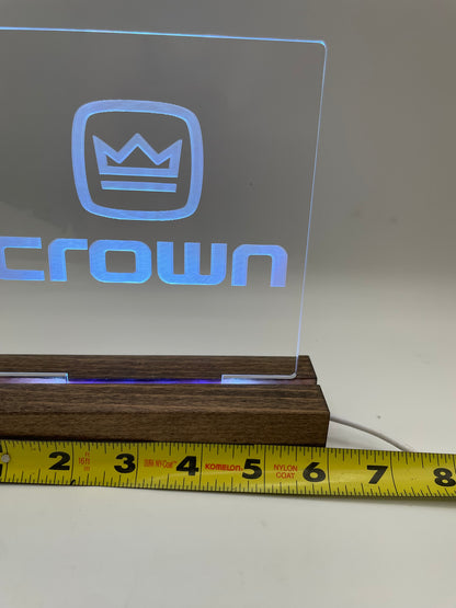 LED Acrylic Music Lovers Crown Sign