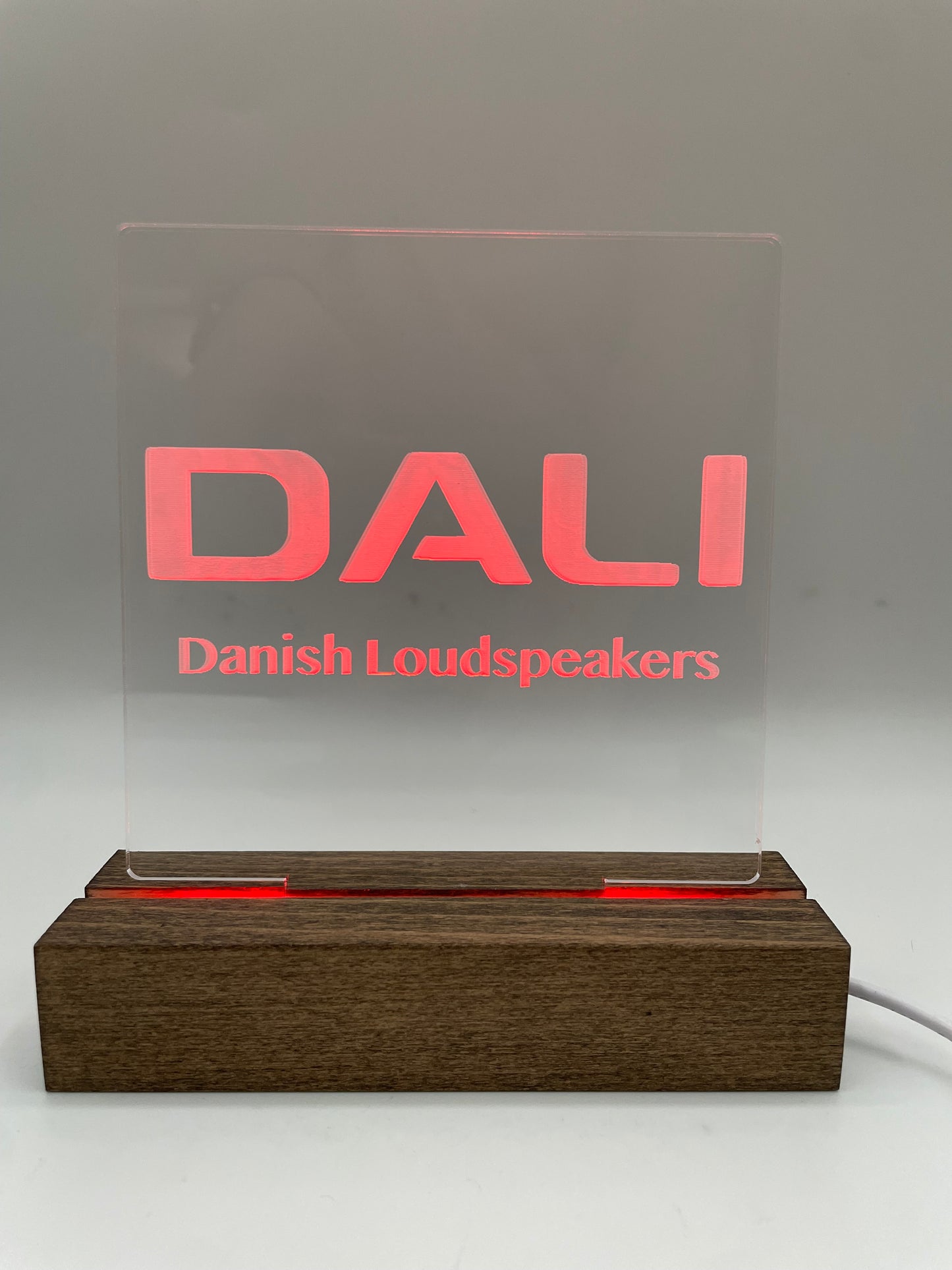 LED Acrylic Music Sign Danish Loudspeakers