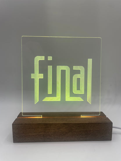 LED Acrylic Music Sign Deocoration for Music Lovers Final