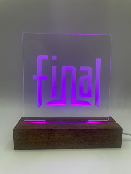 LED Acrylic Music Sign Deocoration for Music Lovers Final