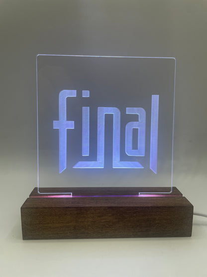 LED Acrylic Music Sign Deocoration for Music Lovers Final