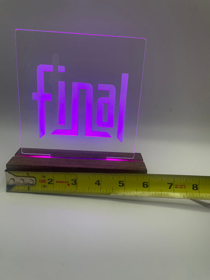 LED Acrylic Music Sign Deocoration for Music Lovers Final