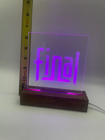 LED Acrylic Music Sign Deocoration for Music Lovers Final