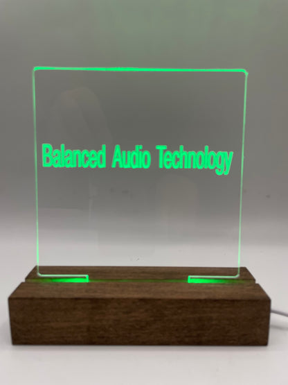 LED Acrylic Lighted Music Sign Audio Decoration Balanced
