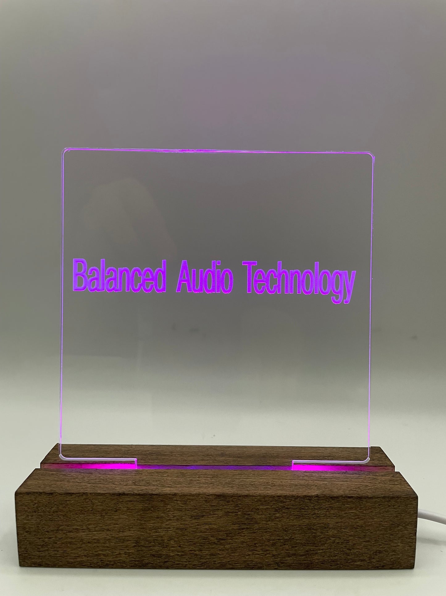 LED Acrylic Lighted Music Sign Audio Decoration Balanced