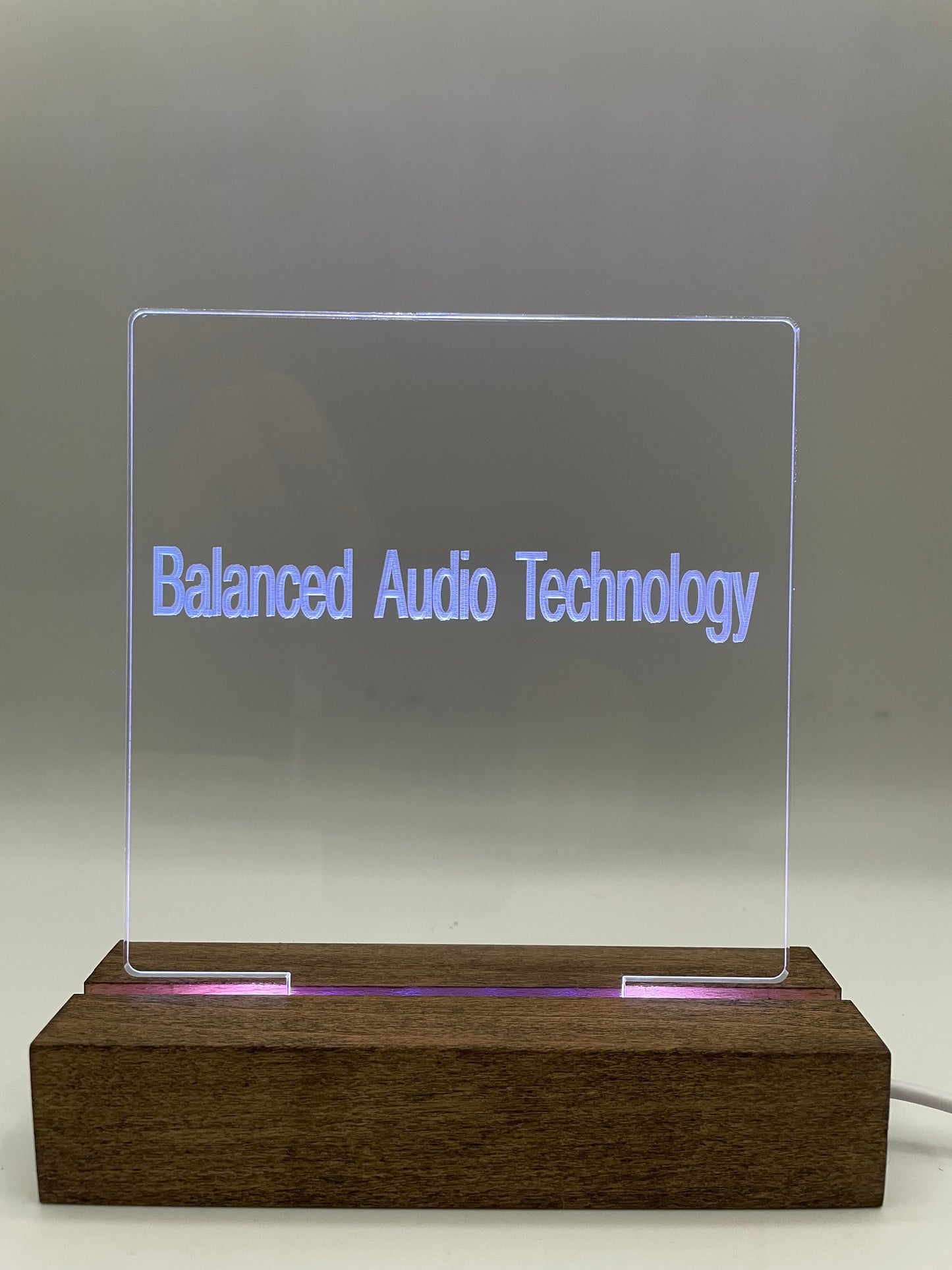 LED Acrylic Lighted Music Sign Audio Decoration Balanced