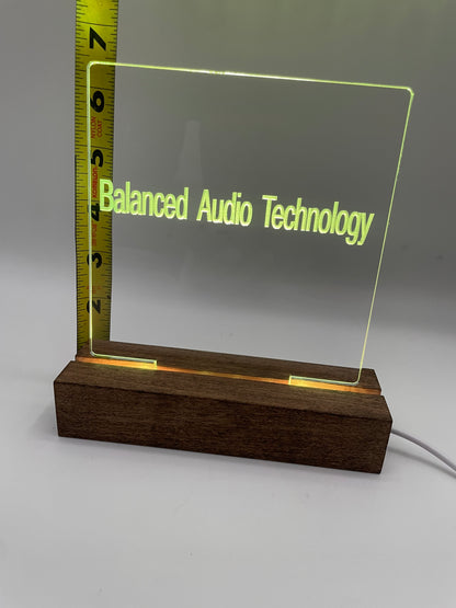 LED Acrylic Lighted Music Sign Audio Decoration Balanced