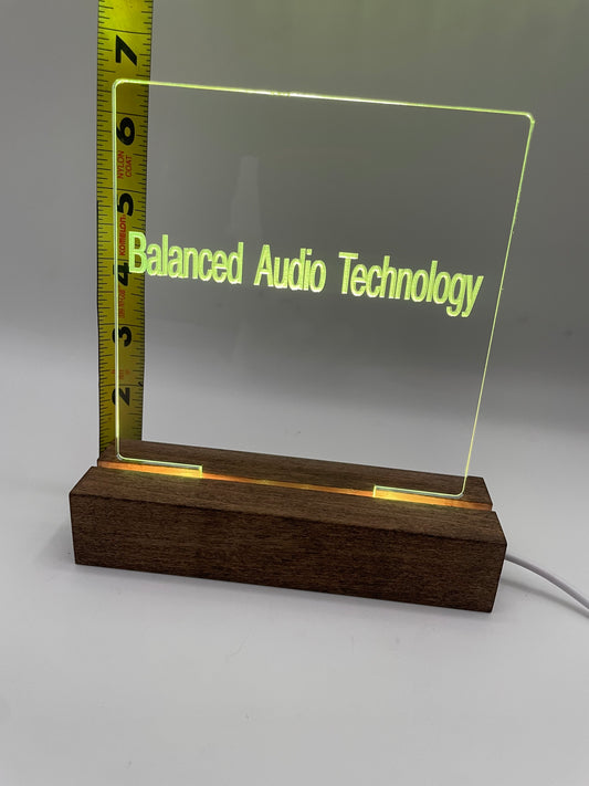 LED Acrylic Lighted Music Sign Audio Decoration Balanced