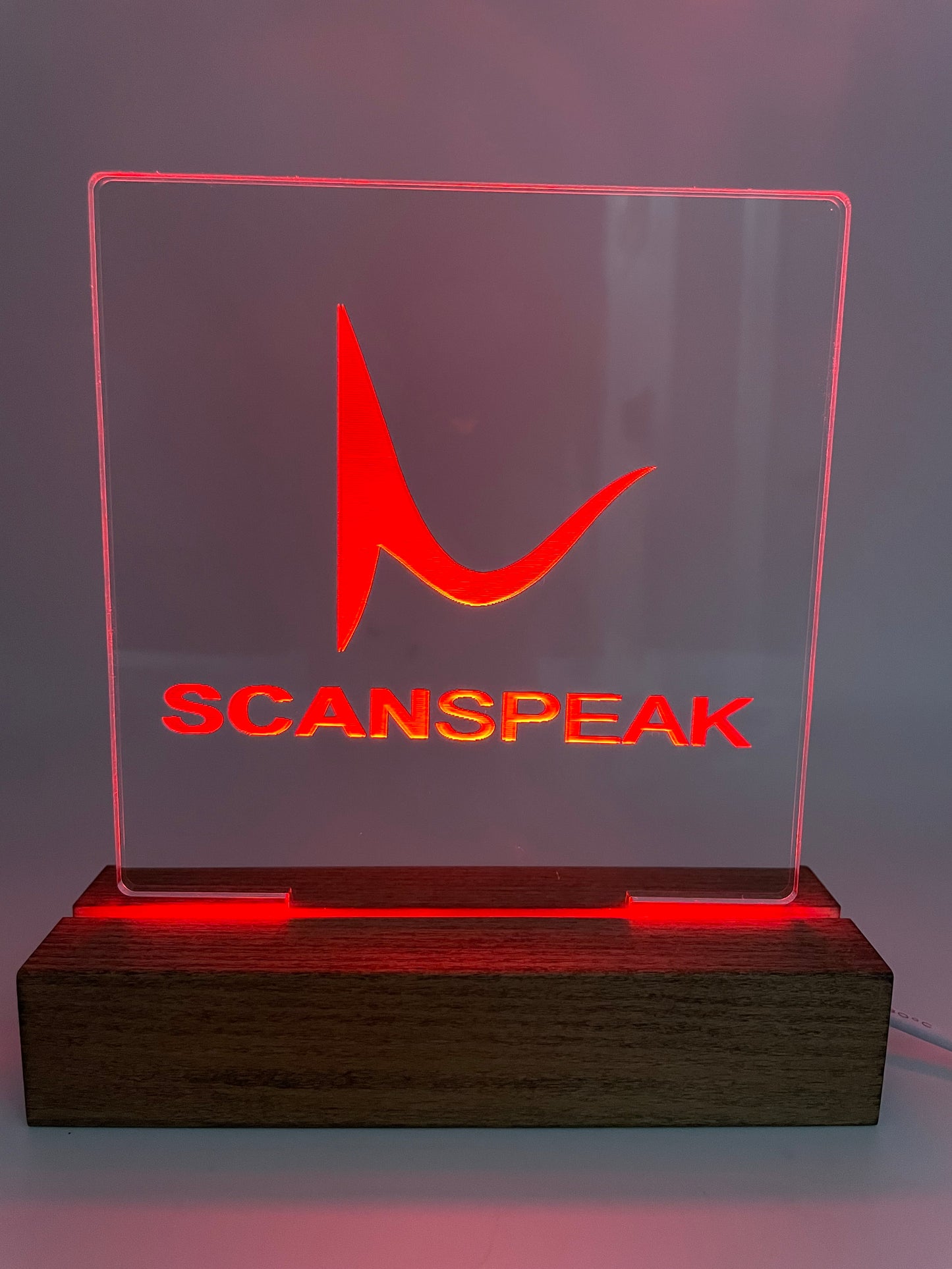 LED Music Acrylic Light Sign Decoration for Music Lovers Scanspeak