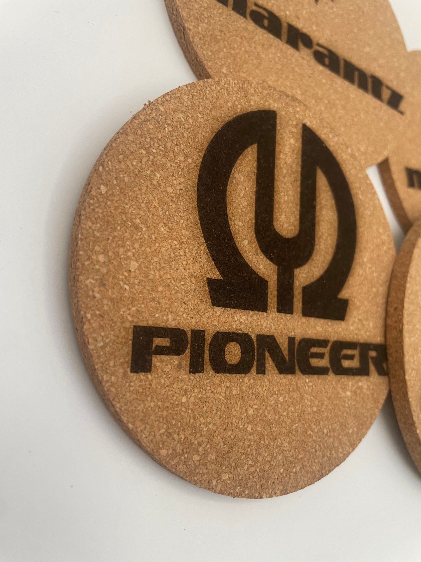 Cork Coasters Set of 4 Music Theme 4" Round