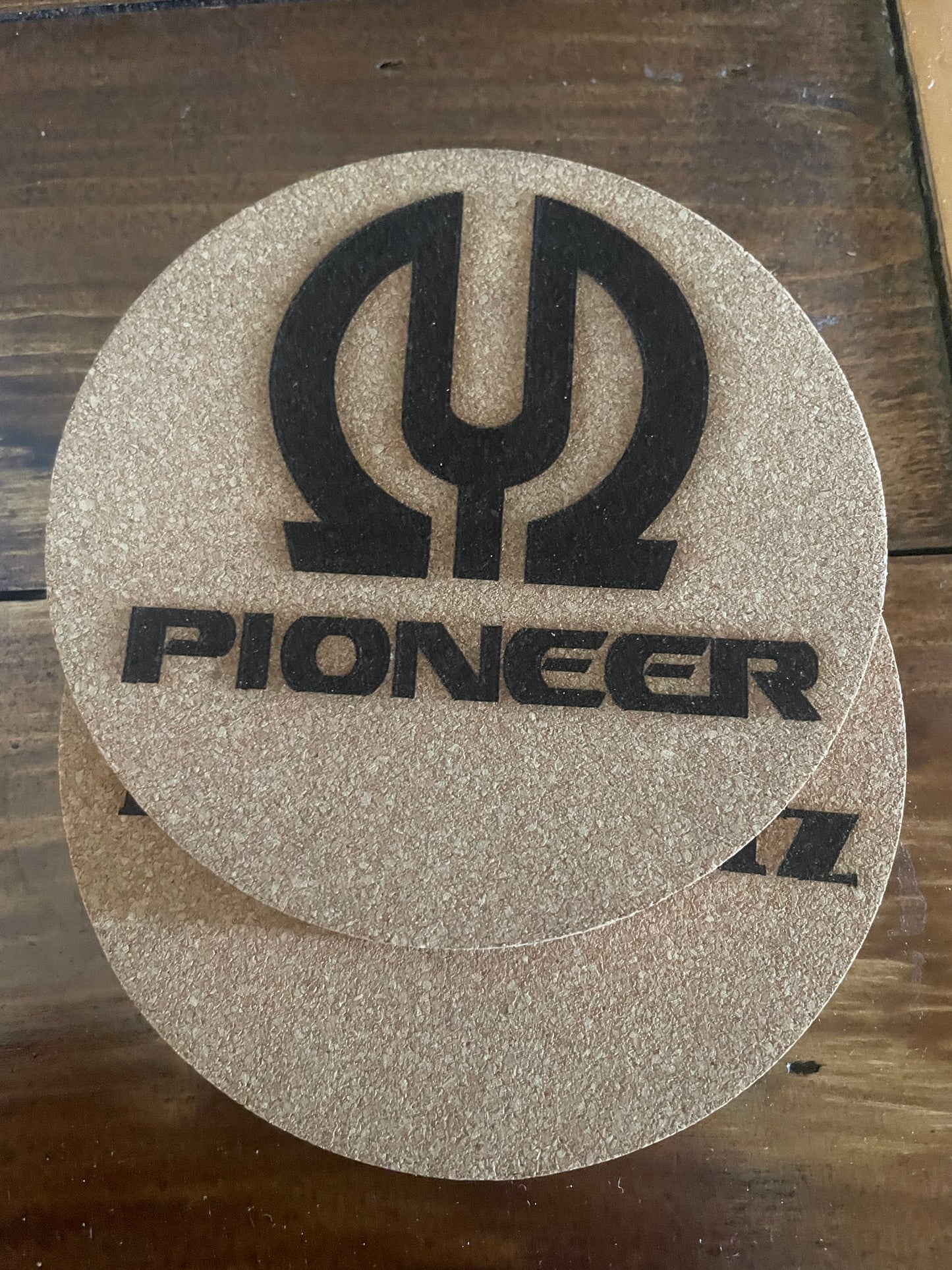 Cork Coasters Set of 4 Music Theme 4" Round