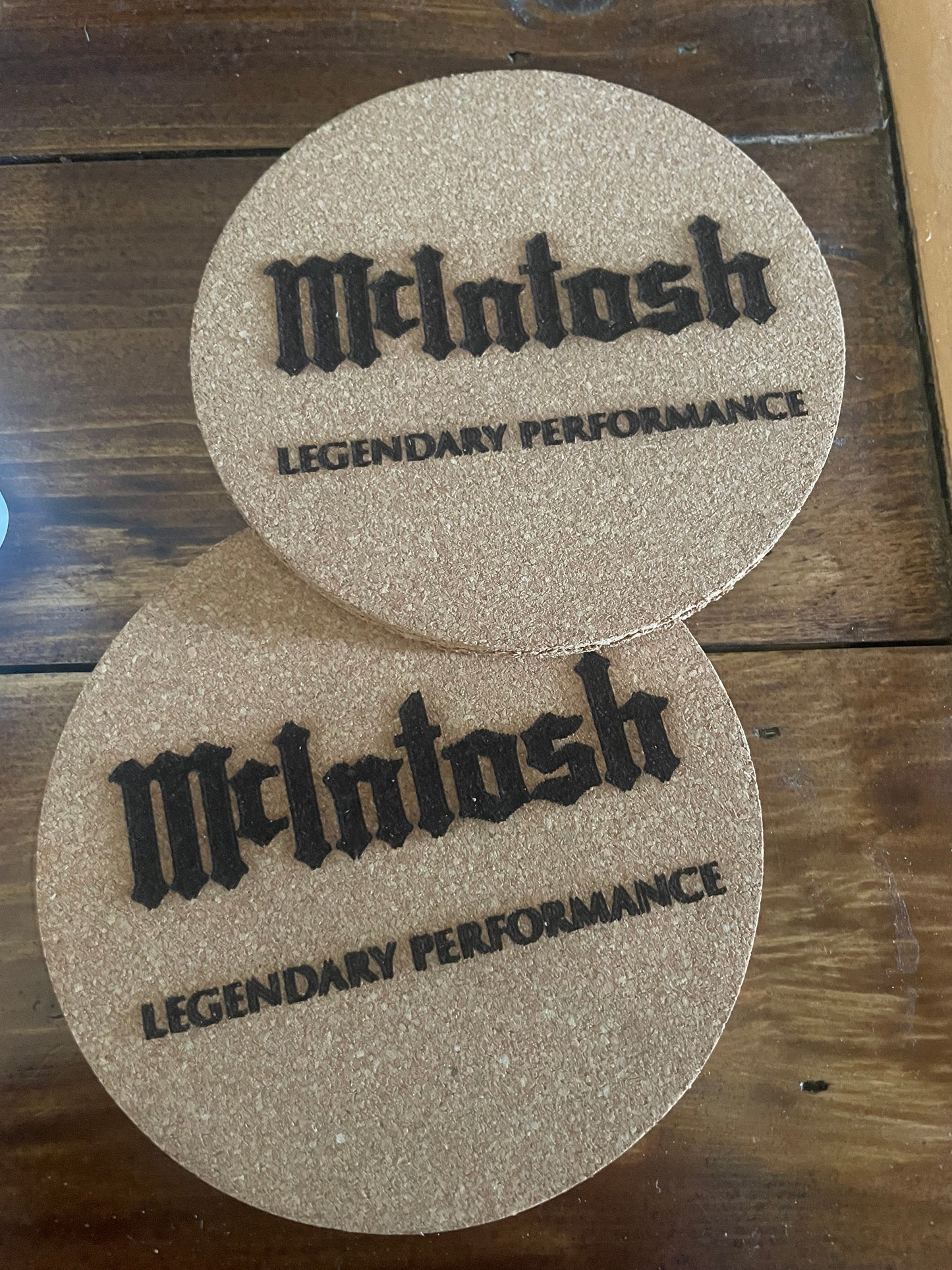 Cork Coasters Set of 4 Music Theme 4" Round