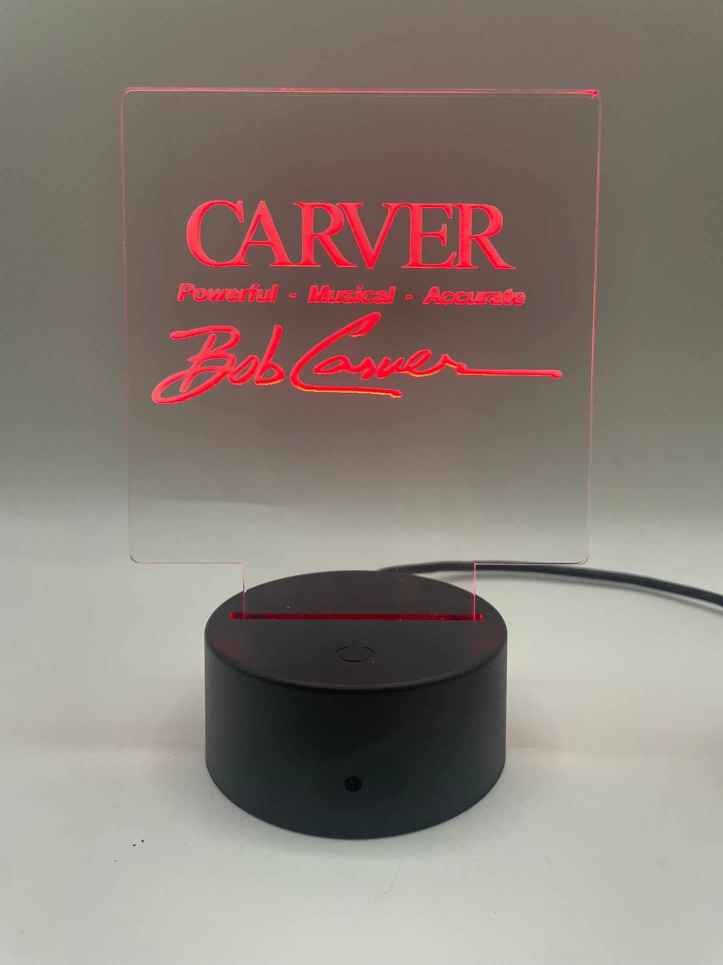 LED Acrylic Sign Music Lover's Room Decoration Carver