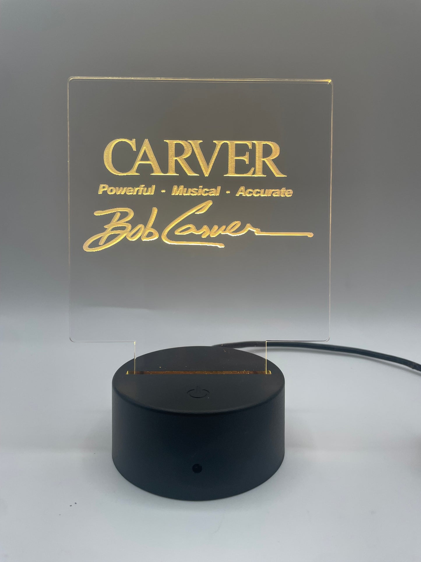 LED Acrylic Sign Music Lover's Room Decoration Carver