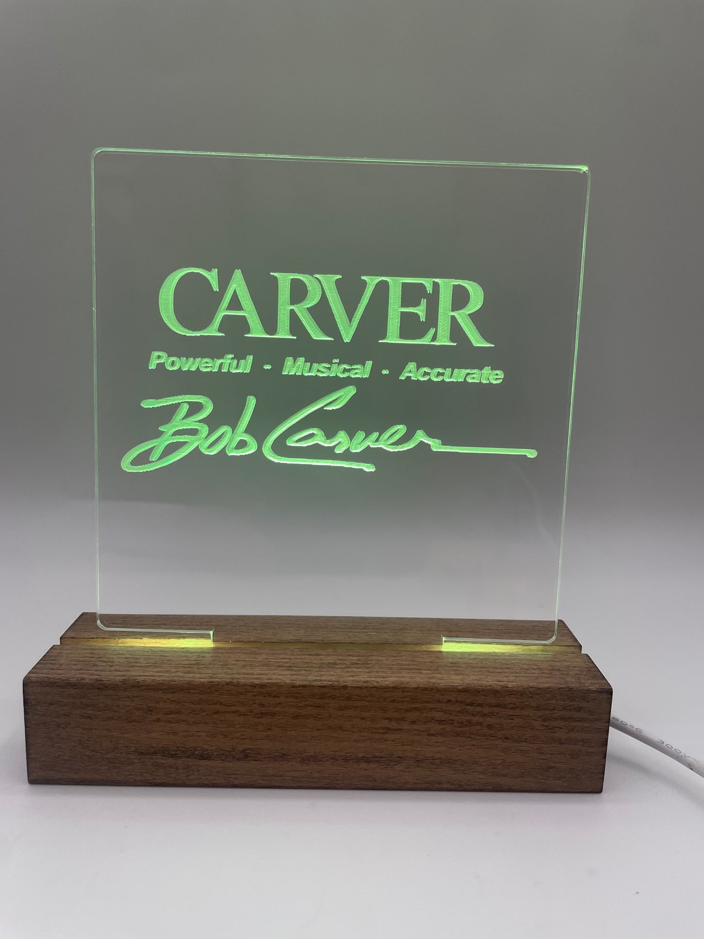 LED Acrylic Sign Music Lover's Room Decoration Carver